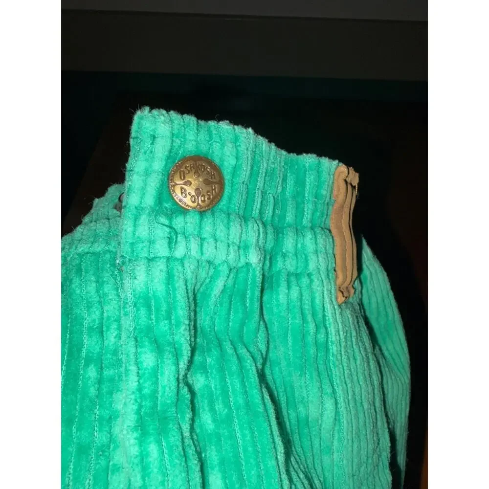 Oshkosh B’Gosh Kids Green Corduroy Pants - Soft Wide-Leg Bottoms Size 4T